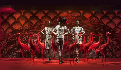 250 years of Baccarat celebrated with a in-store display at Printemps
