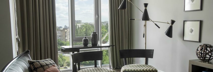 Get Inside An Art Deco Apartment with American Touch in Kyiv